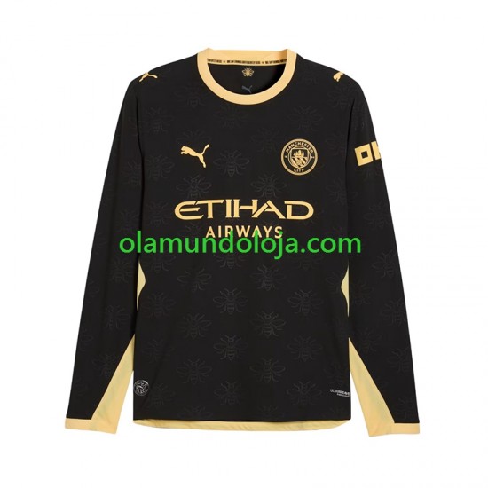 Camisola Manchester City Homem Equipamento Segundo 2026-2027 Manga Comprida